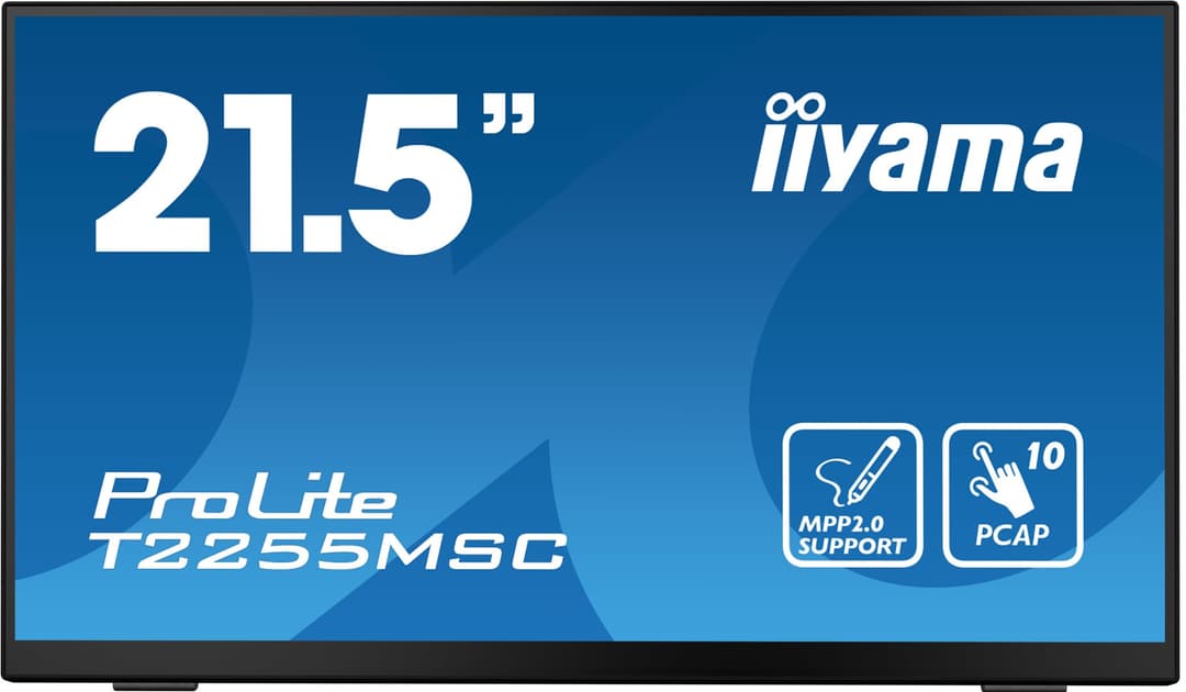 iiyama ProLite T2255MSC-B1 computer monitor 54.6 cm (21.5") 1920 x 1080 pixels Full HD LCD Touchscreen Black - Image 2