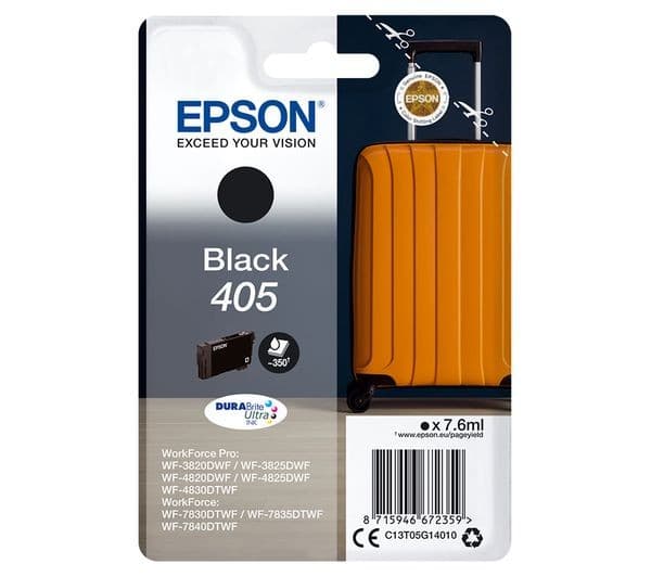 EPSON Suitcase 405 Black Ink Cartridge - Image 1