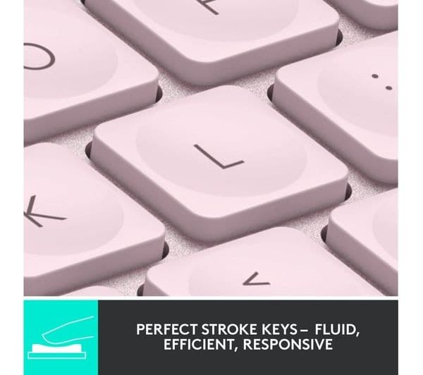 LOGITECH MX Keys Mini Wireless Keyboard - Rose - Image 2