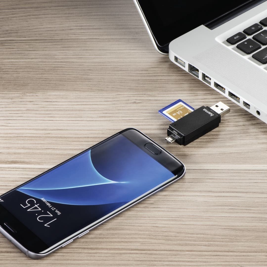 Hama Basic card reader USB 2.0/Micro-USB Black - Image 4