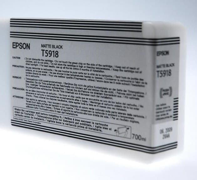 Epson T5918 UltraChrome K3 700ml Ink Cartridge for Stylus Pro 11880 - Matte Black - Image 1
