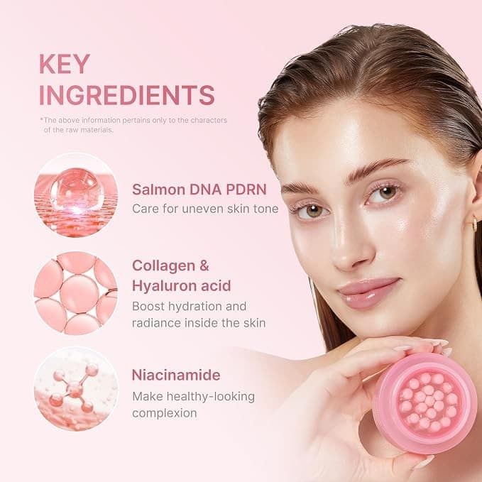 Medicube Salmon DNA PDRN Pink Collagen Capsule Cream Lightweight Hydrating Korean Moisturiser (1.94 oz) - Image 3