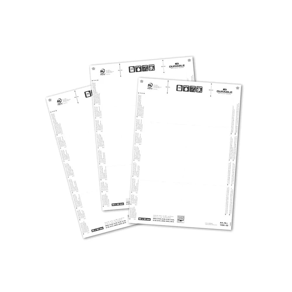 Durable BADGEMAKER Name Badge Insert Cards 150gsm - 60 x 90 mm (160 cards) - Image 2