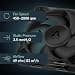 ARCTIC P12 Pro LN - Low-Noise Premium Fan, 120 mm PWM Fan, 450-2000 rpm, 0 rpm <5% PWM, Fluid Dynamic Bearing, 4-Pin - Black - Image 5