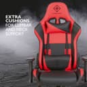 Deltaco DC210 Faux Leather Gaming Chair - Black and red thumbnail 4