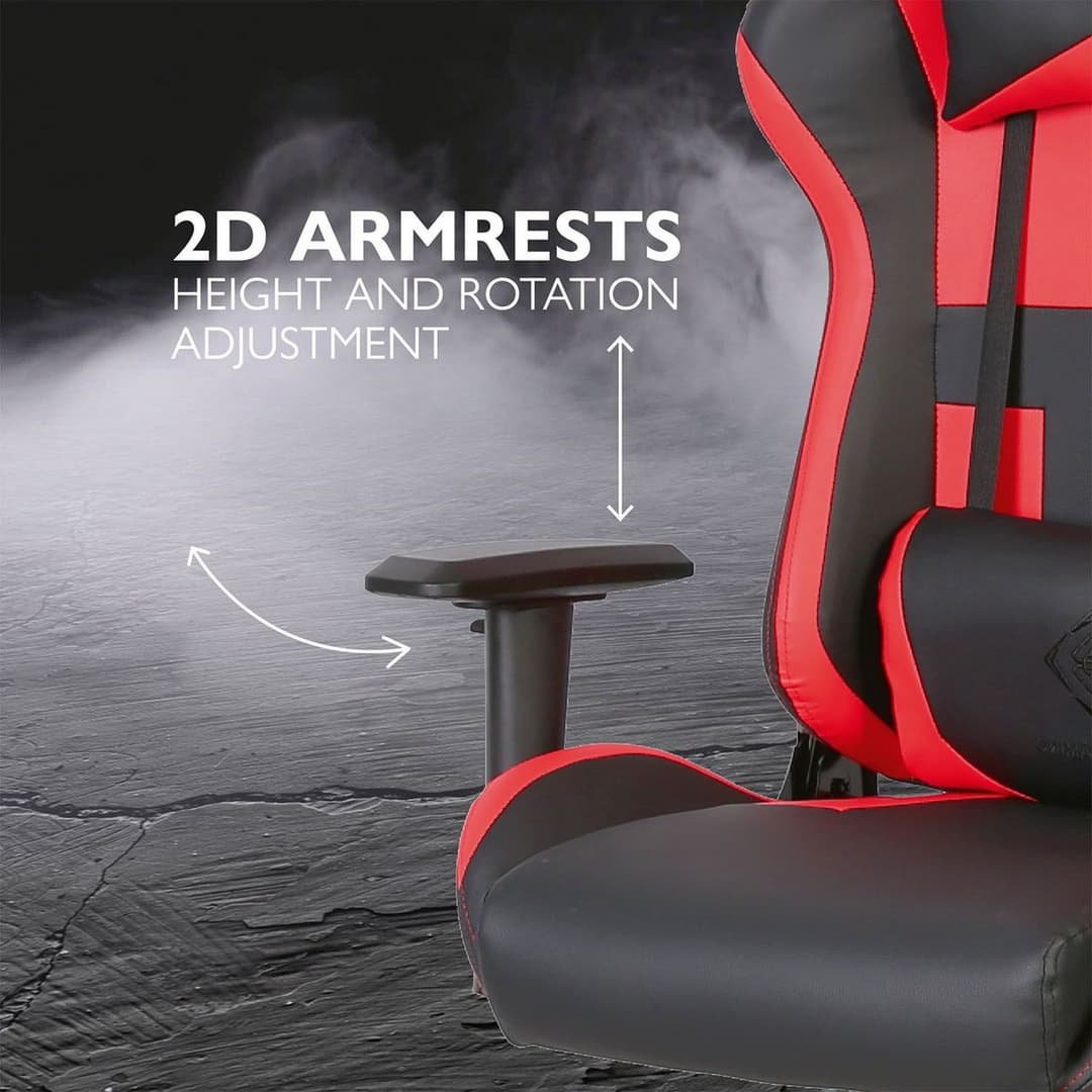 Deltaco DC210 Faux Leather Gaming Chair - Black and red - Image 5