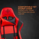 Deltaco DC210 Faux Leather Gaming Chair - Black and red thumbnail 7