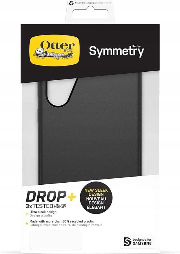 OTTERBOX Symmetry Case for Samsung Galaxy S23+ Slim Shockproof Drop Proof Protective Cover - Black - Image 3