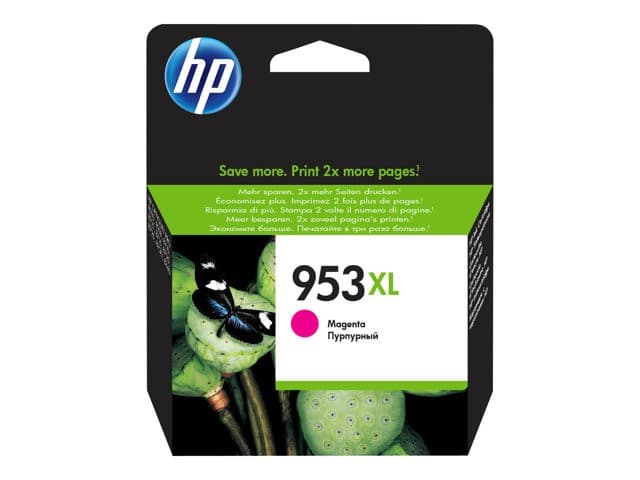 HP 953XL High Yield Original Magenta Ink Cartridge (F6U17AE)