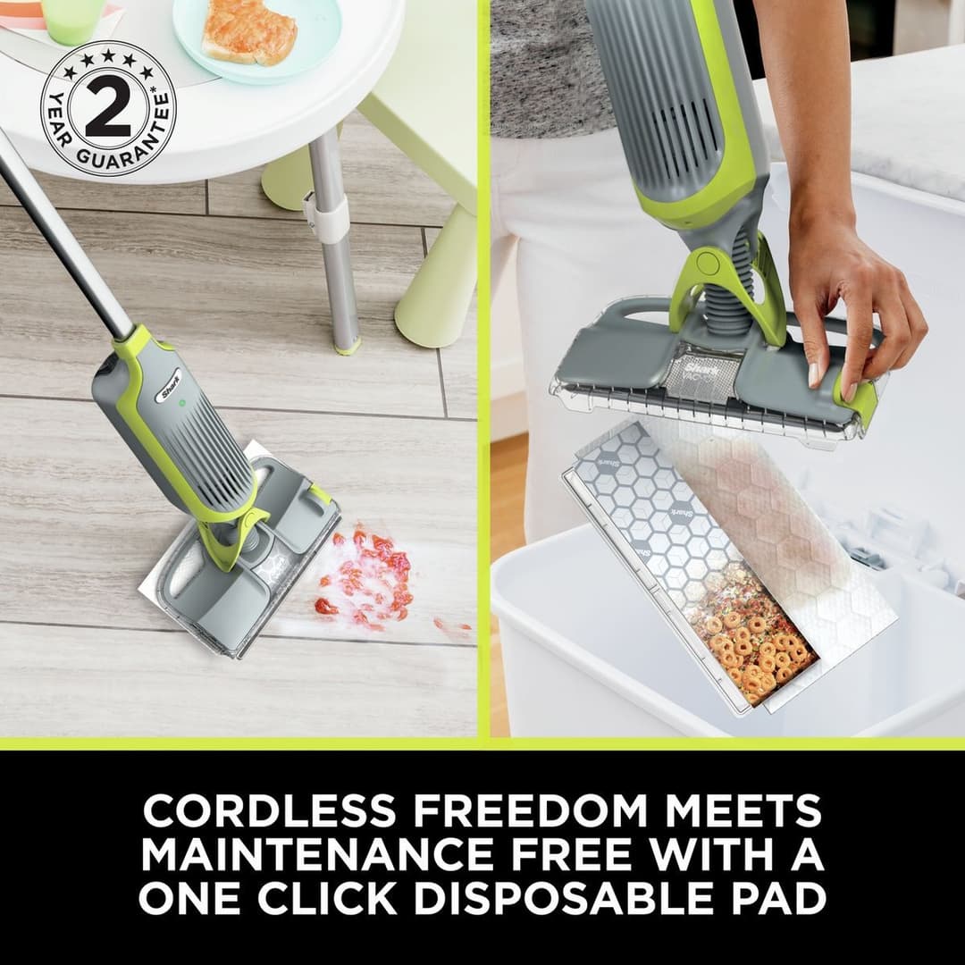 Shark VacMop VM200UK Cordless 2-in-1 Vacuum Mop with Targeted Spray - Image 3