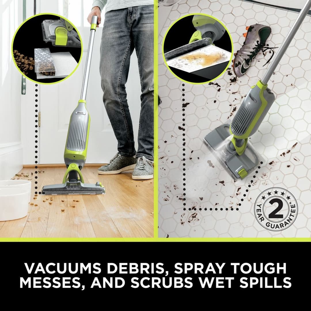 Shark VacMop VM200UK Cordless 2-in-1 Vacuum Mop with Targeted Spray - Image 4