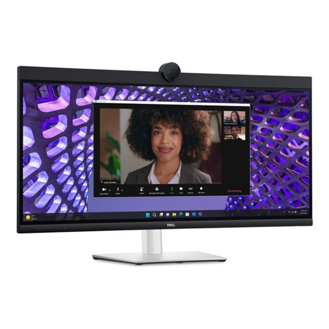 Dell P3424WEB 34" Curved Ultrawide Quad HD Video Confrencing Monitor with Built in Webcam - Image 4