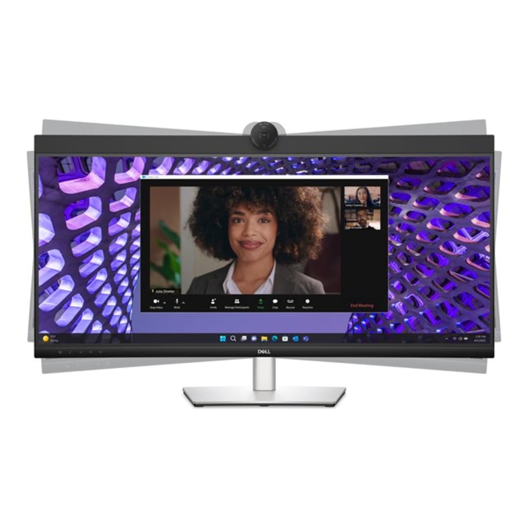 Dell P3424WEB 34" Curved Ultrawide Quad HD Video Confrencing Monitor with Built in Webcam - Image 5