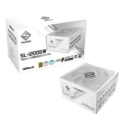 Asrock 1200W Steel Legend Sl-1200G Psu Fully Modular 80+ Gold Cybenetics Platinu - Image 1