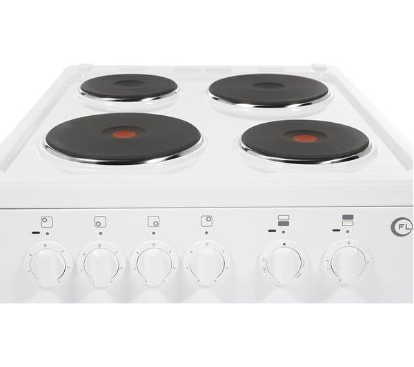 FLAVEL FTCP50W 50 cm Electric Solid Plate Cooker - White - Image 3