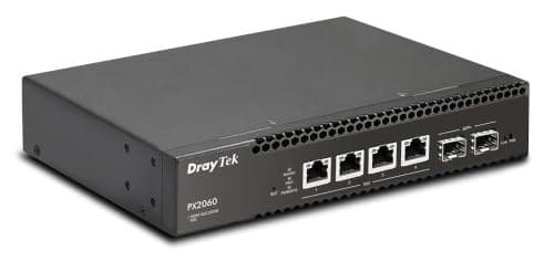 DrayTek VigorSwitch PX2060 10Gb Ethernet PoE++ Layer 2+ Managed Switch with 4 x 10GbE ports & 2 x 10Gbps SFP+ slots - Image 2