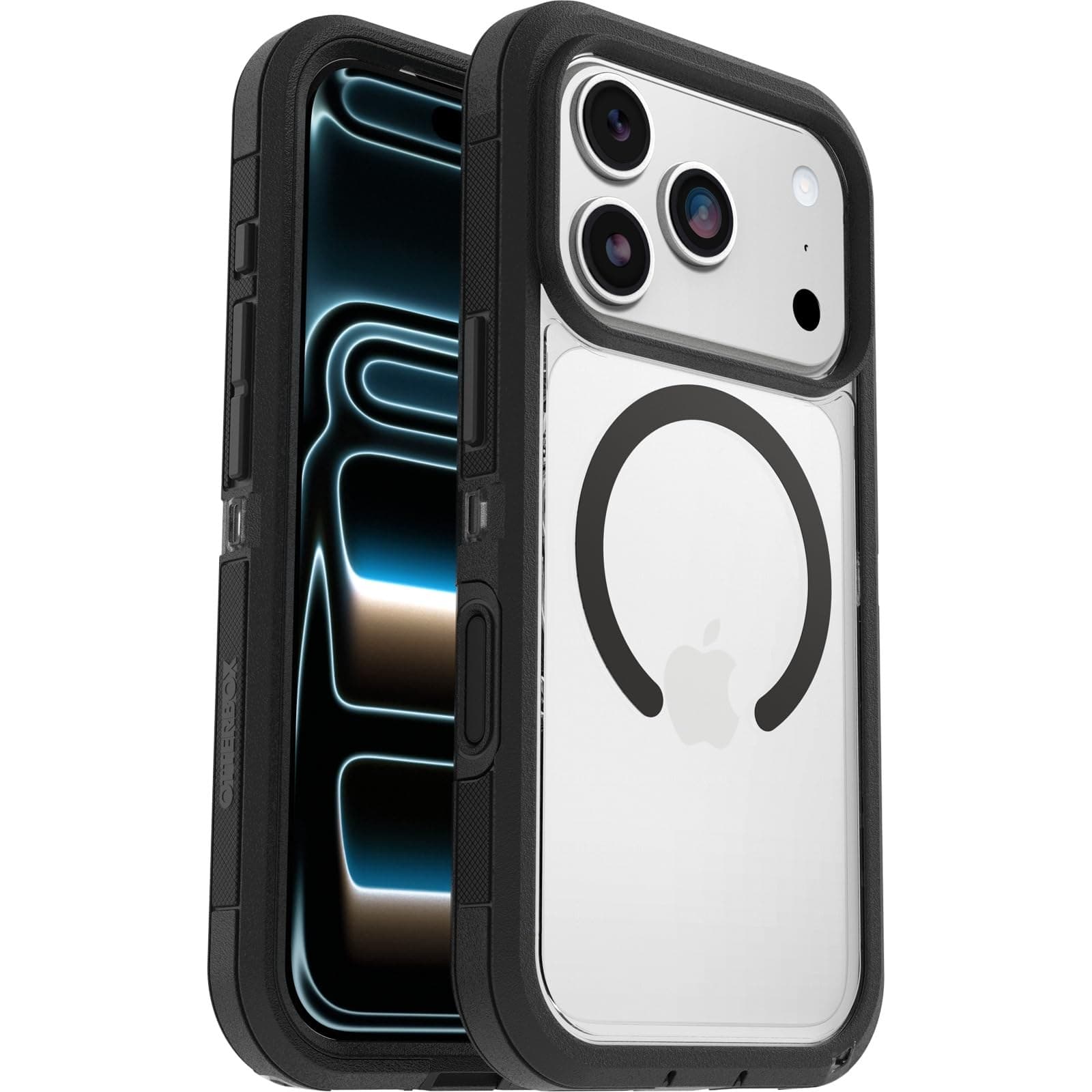 OtterBox Defender Pro XT MagSafe Case for iPhone 18 Pro/17 Pro, Clear/Black