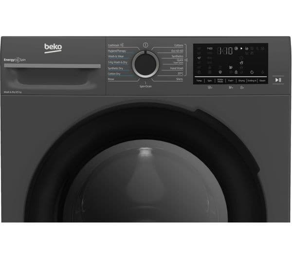 BEKO Pro EnergySpin BM3DT68342A 8 kg Washer Dryer - Anthracite - Image 4