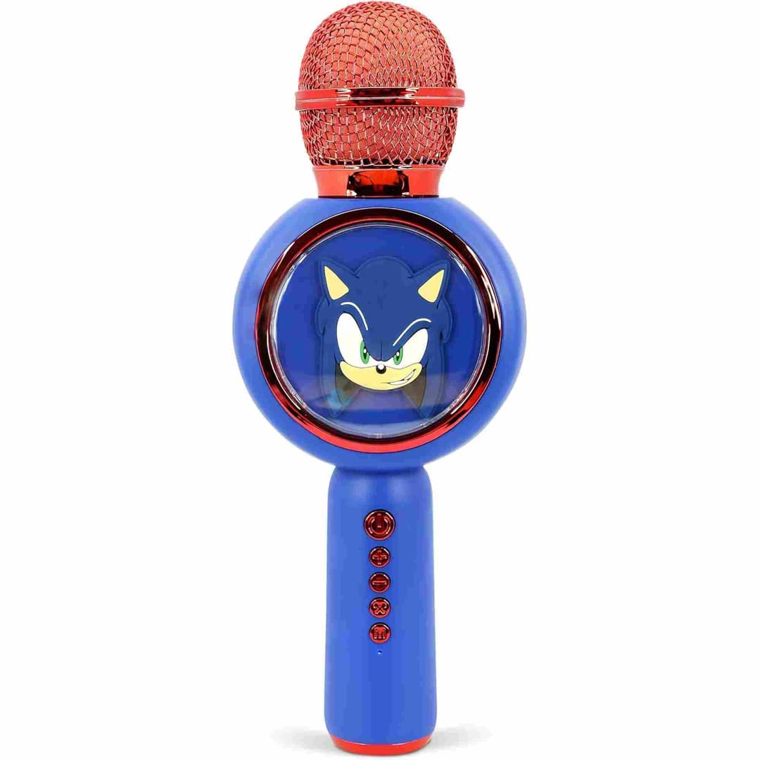 Sonic The Hedgehog Karaoke Microphone and Wireless Speaker with LED Lights - Image 1