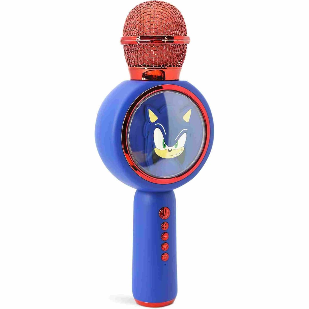 Sonic The Hedgehog Karaoke Microphone and Wireless Speaker with LED Lights - Image 3