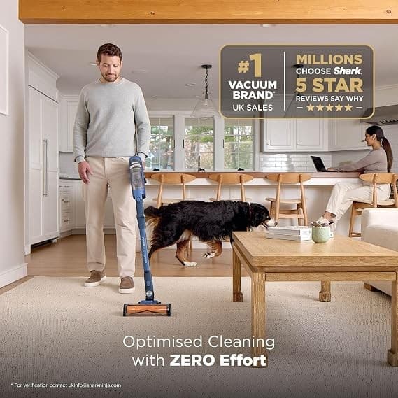 SHARK PowerDetect Speed Clean and Empty Pet IA3241UKT Cordless Vacuum Cleaner - Ultramarine - Image 3