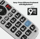 Mobitel 8010 4G Flip Phone for Seniors - Black thumbnail 2