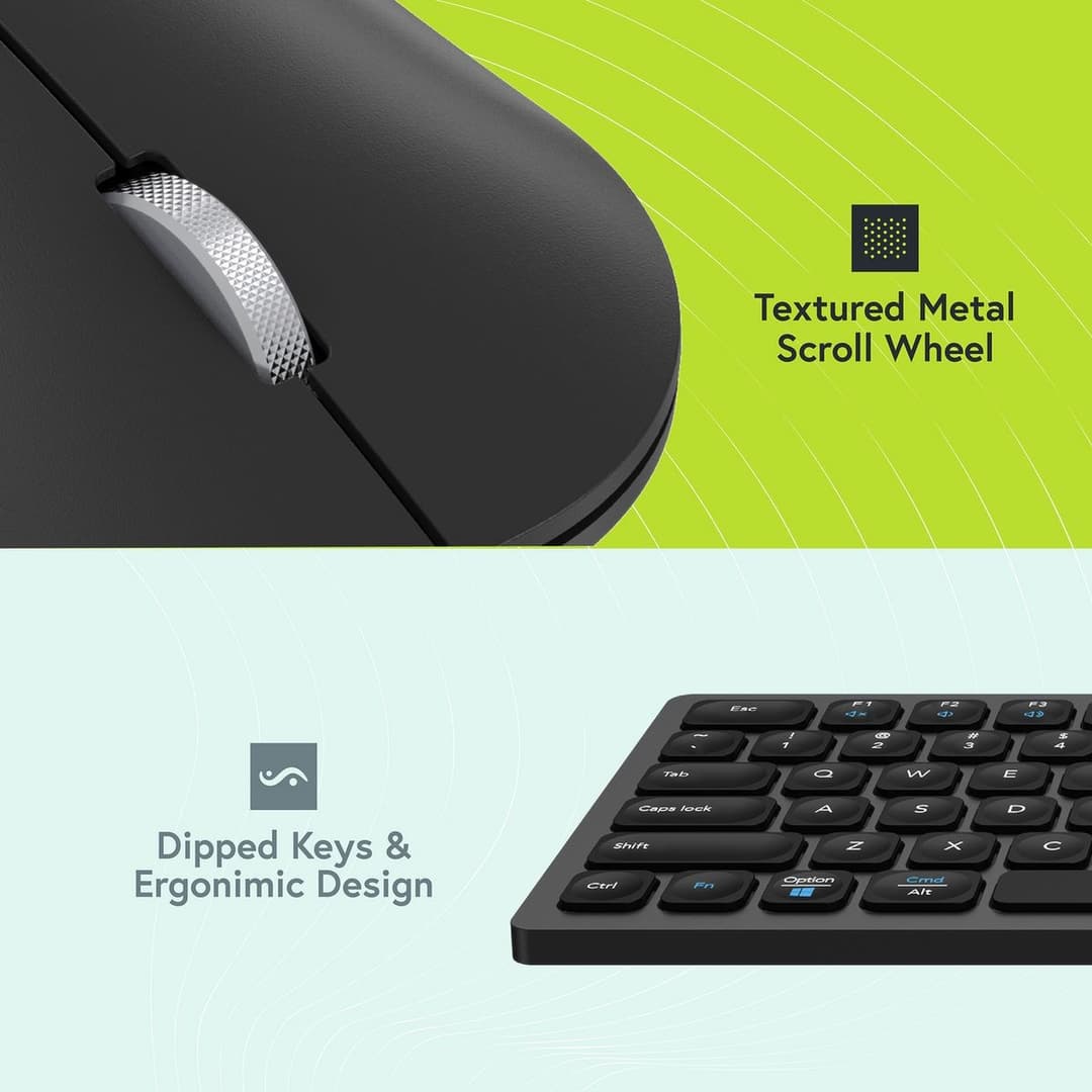 Styletech MK520 Wireless Mouse and Keyboard - Pastel Blue - Image 7