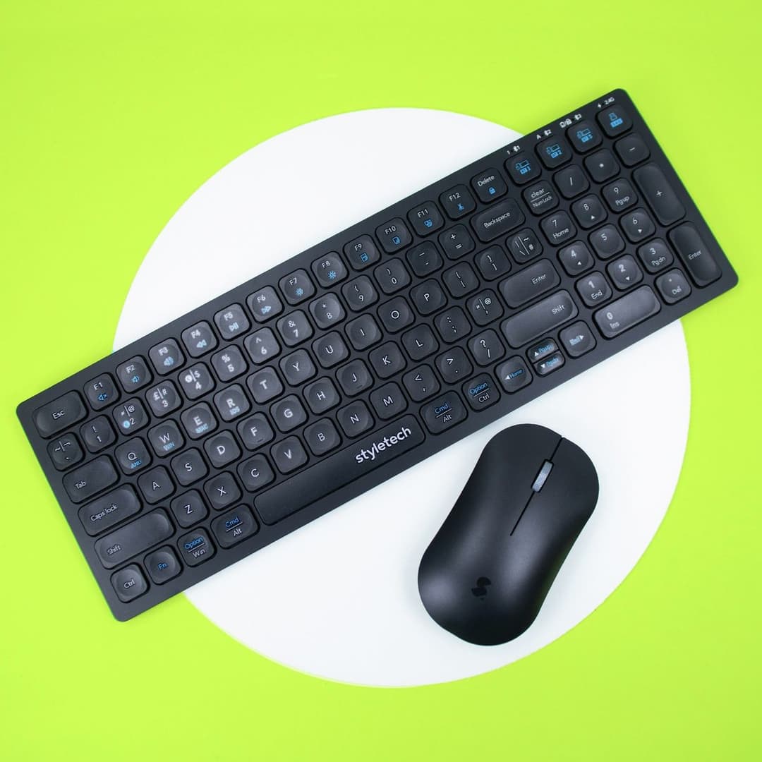 Styletech MK520 Wireless Mouse and Keyboard - Pastel Blue - Image 8
