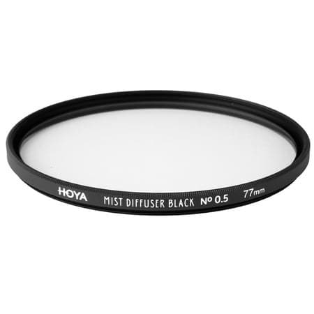 Hoya 77mm Mist Diffuser Black No. 0.5 Glass Filter - Image 1