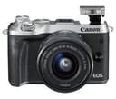 Canon EOS M6 Mirrorless Camera with EF-M 15-45mm f/3.5-6.3 IS STM Lens - Silver thumbnail 1