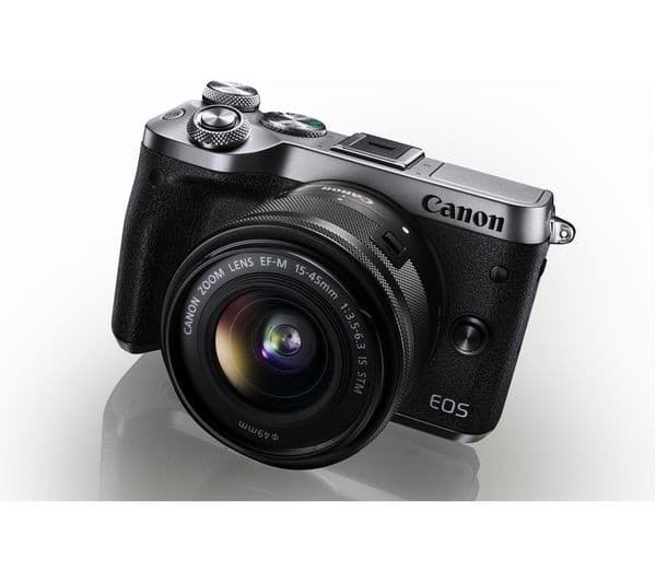 Canon EOS M6 Mirrorless Camera with EF-M 15-45mm f/3.5-6.3 IS STM Lens - Silver - Image 5