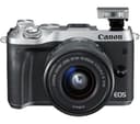 Canon EOS M6 Mirrorless Camera with EF-M 15-45mm f/3.5-6.3 IS STM Lens - Silver thumbnail 6