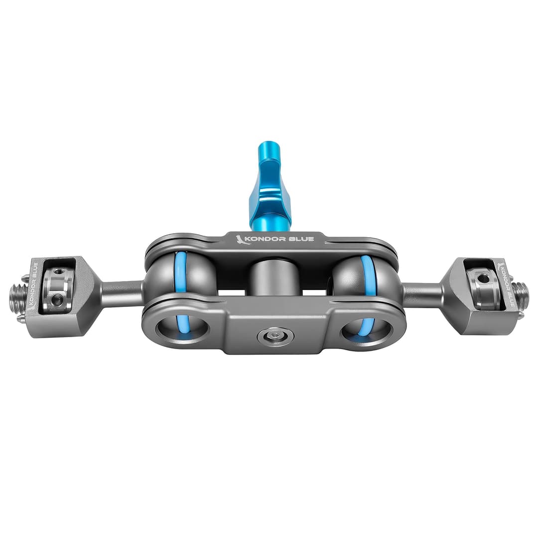 KONDOR BLUE Cine Magic Arm - Cabezales de bola de montaje de 3/8 pulgadas, ligeros, solución de montaje profesional, tensión ajustable, brazo articulado fuerte y fiable, gris espacial - Image 4