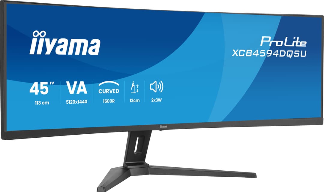 iiyama ProLite XCB4594DQSU-B1 computer monitor 113 cm (44.5") 5120 x 1440 pixels Dual QHD LED Black - Image 2