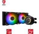 MSI MAG CORELIQUID E240 240mm ARGB Liquid CPU Cooler Black thumbnail 4