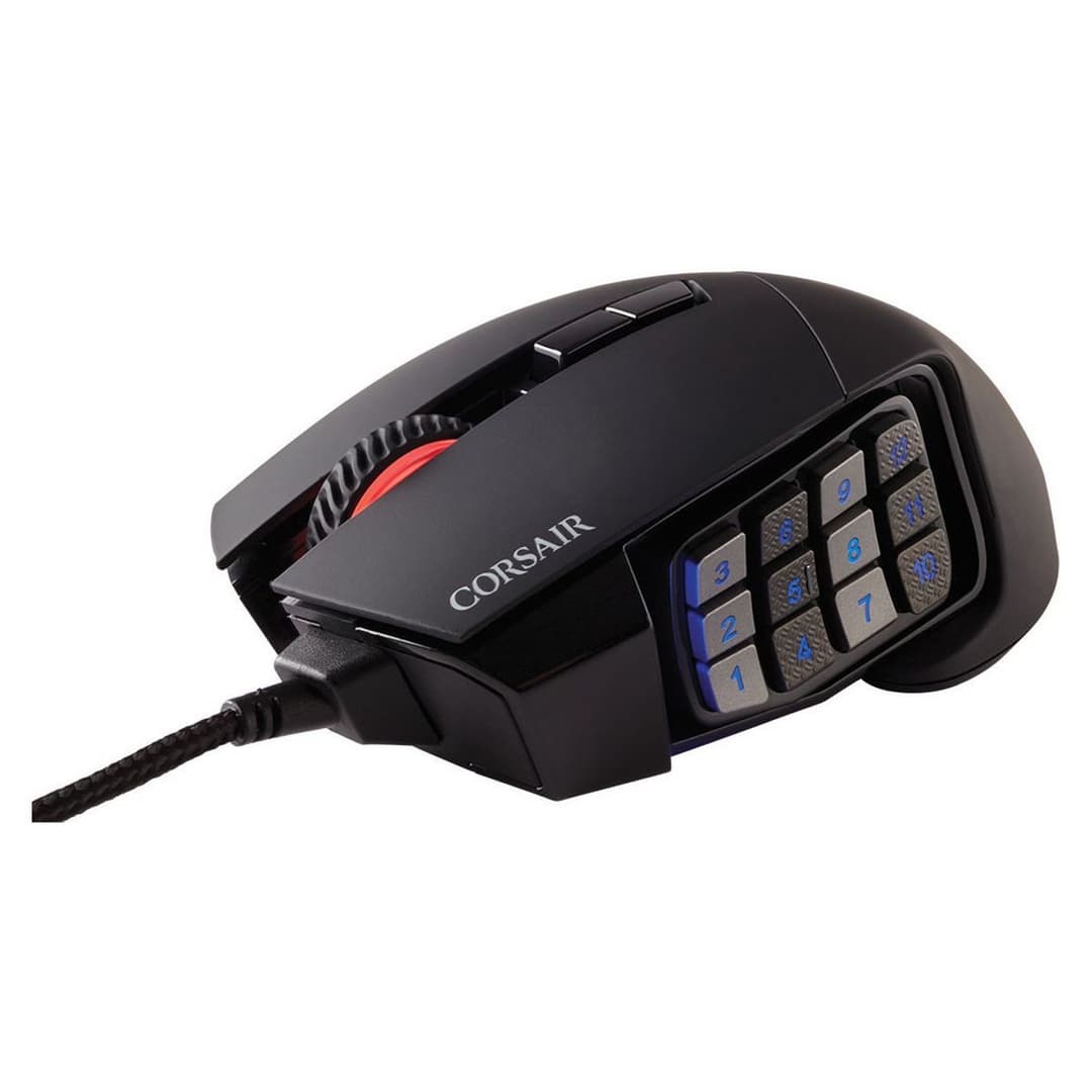 Corsair Scimitar RGB Elite Wired MMO Gaming Mouse - Black - Image 4