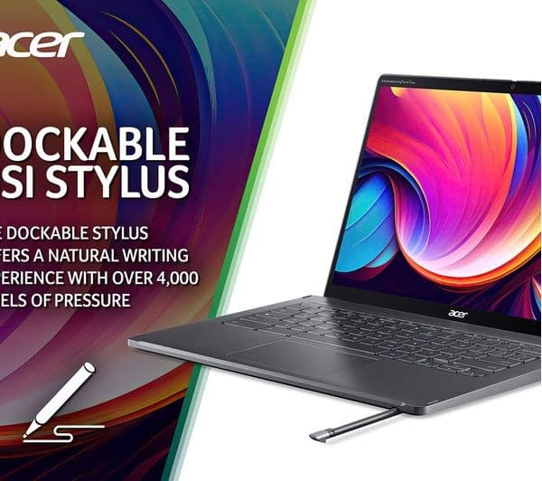 Acer Spin 714 14" 2 in 1 Chromebook - Intel® Core™ i3, 256 GB SSD, Grey - Image 6