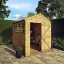 Mercia Shiplap 4 Glazed Windows Apex Shed - 8 x 6ft thumbnail 2