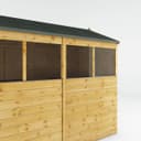 Mercia Shiplap 4 Glazed Windows Apex Shed - 8 x 6ft thumbnail 6