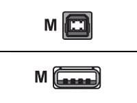 Connekt Gear USB Cable Type B to Type A 2m