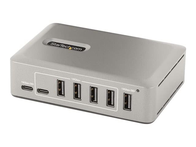 StarTech.com 10-Port USB-C Hub, 8x USB-A + 2x USB-C, Self-Powered w/ 65W Power Supply, USB 3.1 10Gbps Hub w/ BC1.2 Charging, Desktop/Laptop USB Hub with 3ft Locking USB-IF Certified Cable - USB Expansion Hub (10G8A2CS-USB-C-HUB) - hub - 10 ports - Image 3