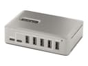 StarTech.com 10-Port USB-C Hub, 8x USB-A + 2x USB-C, Self-Powered w/ 65W Power Supply, USB 3.1 10Gbps Hub w/ BC1.2 Charging, Desktop/Laptop USB Hub with 3ft Locking USB-IF Certified Cable - USB Expansion Hub (10G8A2CS-USB-C-HUB) - hub - 10 ports thumbnail 3