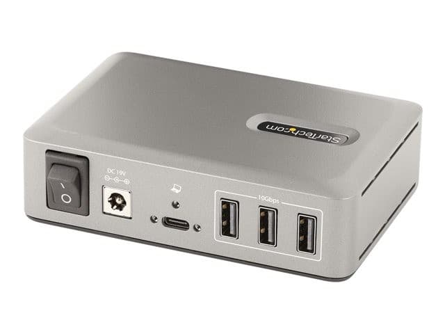 StarTech.com 10-Port USB-C Hub, 8x USB-A + 2x USB-C, Self-Powered w/ 65W Power Supply, USB 3.1 10Gbps Hub w/ BC1.2 Charging, Desktop/Laptop USB Hub with 3ft Locking USB-IF Certified Cable - USB Expansion Hub (10G8A2CS-USB-C-HUB) - hub - 10 ports - Image 4