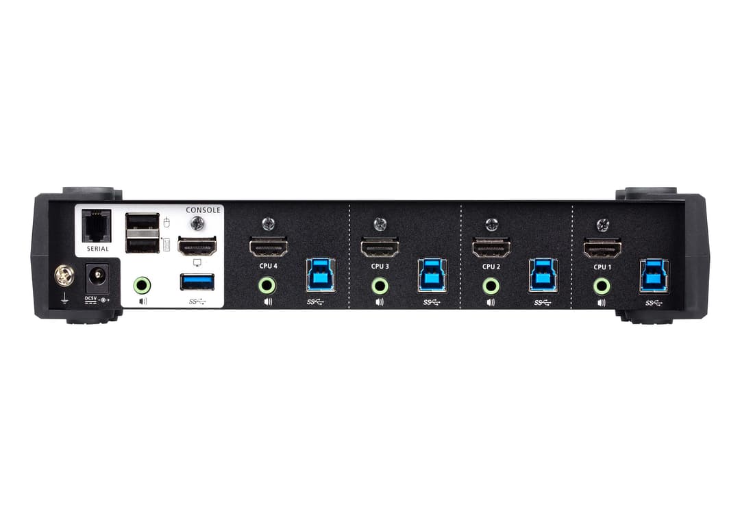 ATEN 4-Port USB 3.0 4K HDMI KVMP™ Switch with Audio Mixer Mode - Image 2