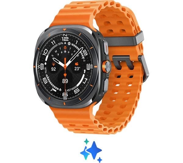 SAMSUNG Galaxy Watch Ultra with Bixby - Titanium Grey & Orange, 47 mm - Image 3