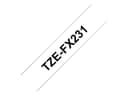 Brother TZe-FX231 - flexible ID tape - 1 cassette(s) - Roll (1.2 cm x 8 m) thumbnail 4