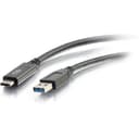 C2G 28832 USB 3.0 USB-C to USB-A Cable M/M  Black (USB IF Certified) (6 Feet  1.82 Meters) thumbnail 1