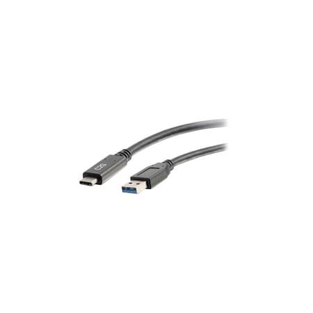 C2G 28832 USB 3.0 USB-C to USB-A Cable M/M  Black (USB IF Certified) (6 Feet  1.82 Meters) - Image 2