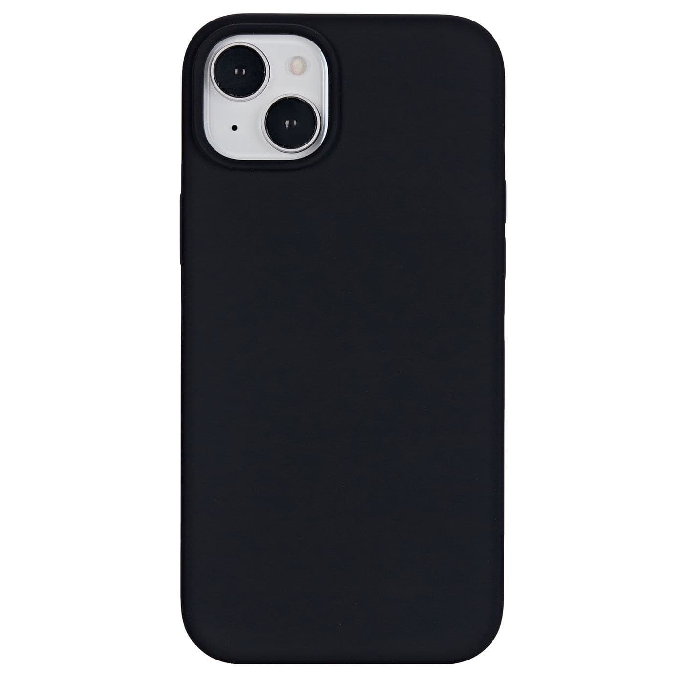 eSTUFF INFINITE (GRS) ROME Magnetic Silicone Case for Apple iPhone 15 Plus - Black - Bulk Pack