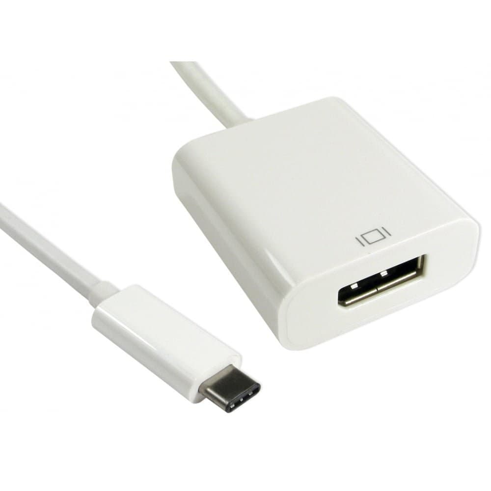 Cable Adaptador USB Tipo C Macho a DisplayPort Hembra, 15 cm